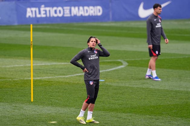 March 9, 2026, Majadahonda, Madrid, Spain: Giuliano Simeone during the training day of Atletico de Madrid ahead the UEFA Champions League 2025 26 match against Tottenham Hotspur at Ciudad Deportiva Wanda Atletico de Madrid on March 09, 2026, in Majadahonda, Madrid, Spain. Majadahonda Spain - ZUMAa181 20260309_zaa_a181_045 Copyright: xDennisxAgyemanx