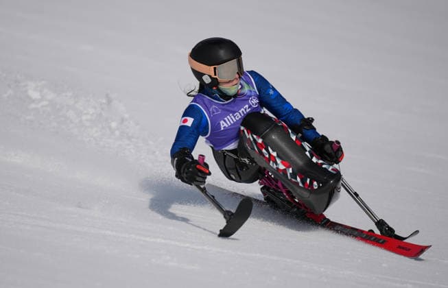 (260309) -- CORTINA D AMPEZZO, March 9, 2026 -- Muraoka Momoka of Japan competes during the women s super G sitting final match of para alpine skiing at the Milan-Cortina 2026 Paralympic Winter games, Winterspiele,Spiele, Summer games in Cortina D ampezzo, Italy, March 9, 2026. Mu Yu) (SP)ITALY-CORTINA D AMPEZZO-PARALYMPIC WINTER GAMES-PARA ALPINE SKIING-WOMEN S SUPER G SITTING-FINAL MouxYu 