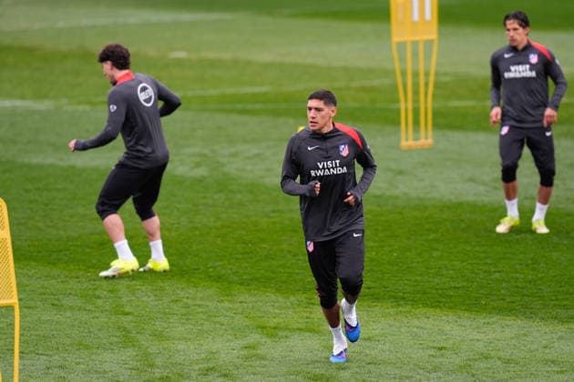 March 9, 2026, Majadahonda, Madrid, Spain: Nahuel Molina during the training day of Atletico de Madrid ahead the UEFA Champions League 2025 26 match against Tottenham Hotspur at Ciudad Deportiva Wanda Atletico de Madrid on March 09, 2026, in Majadahonda, Madrid, Spain. Majadahonda Spain - ZUMAa181 20260309_zaa_a181_058 Copyright: xDennisxAgyemanx