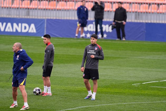 March 9, 2026, Majadahonda, Madrid, Spain: Obed Vargas during the training day of Atletico de Madrid ahead the UEFA Champions League 2025 26 match against Tottenham Hotspur at Ciudad Deportiva Wanda Atletico de Madrid on March 09, 2026, in Majadahonda, Madrid, Spain. Majadahonda Spain - ZUMAa181 20260309_zaa_a181_062 Copyright: xDennisxAgyemanx
