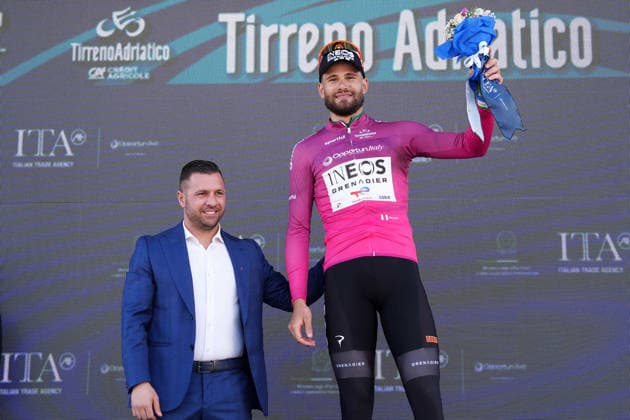 Ganna Filippo Of Ineos Grenadiers during Stage 1, an individual time trial, of the Tirreno-Adriatico cycling race in Lido di Camaiore. The 11.5-kilometer stage starts and finishes in Lido di Camaiore- Italy - Monday, March 9, 2026. - cycling .  Copyright: xMassimoxPaolone LaPressex