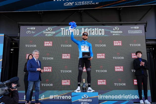 Ganna Filippo Of Ineos Grenadiers Tudor Prize during Stage 1, an individual time trial, of the Tirreno-Adriatico cycling race in Lido di Camaiore. The 11.5-kilometer stage starts and finishes in Lido di Camaiore- Italy - Monday, March 9, 2026. - cycling .  Copyright: xMassimoxPaolone LaPressex