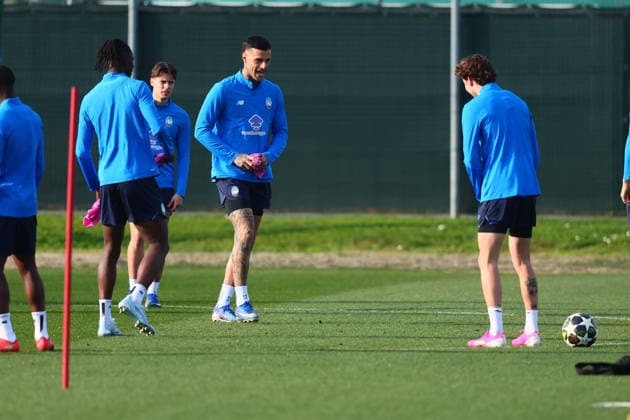 March 9, 2026, Zingonia, Lombardia: Atalanta s Gianluca Scamacca attends a training session at Bortolotti Training Center in Zingonia, Italy, 9 March 2026. Atalanta BC will face Bayern Munchen in their UEFA Champions League soccer match on 10 March. ANSA MICHELE MARAVIGLIA. Soccer: Champions League MD-1; Atalanta BC-Bayern Munchen  - ZUMAa110 20260309_zaf_a110_012 Copyright: xMichelexMaravigliax