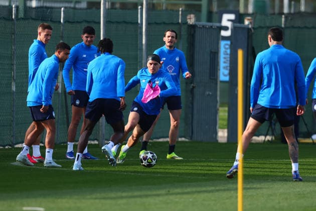 Football, CL, Atalanta Bergamo, Training