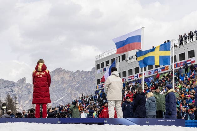 Cortina d Ampezzo, first medal in the women s Super-G alpine skiing for the Russian national ski team at the Milan Cortina 2026 Paralympic Games. Pictured: Varvara Voronchikhina  Copyright: xMauroxUjettox xipa-agency.netx xMauroxUjettox IPA_Agency_IPA72629880