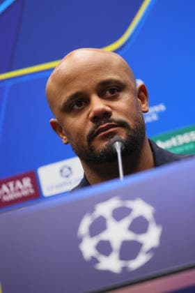 March 9, 2026, Bergamo, ITALY: Bayer Monaco coach Vincent Kompany attends a press conference, PK, Pressekonferenz on the eve of the UEFA Champions League round of 16- 1st leg soccer match between Atalanta BC and Bayern Munchen at Bergamo Stadium in Bergamo, Italy, 9 march 2026. ANSA MICHELE MARAVIGLIA Champions League MD-1: Atalanta BC-Bayern Munchen  - ZUMAa110 20260309_zaf_a110_026 Copyright: xMichelexMaravigliax