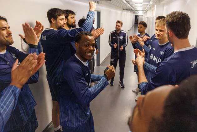 Heidelberg team gets ready, Vet Concept Gladiators Trier vs MLP Academics Heidelberg, Basketball, easyCredit BBL, Matchday 23, Season 2025 2026, 09 03 2026 Vet Concept Gladiators Trier vs MLP Academics Heidelberg, Basketball, easyCredit BBL, Matchday 23, Season 2025 2026, 09 03 2026 Copyright: xEibner-Pressefoto AlexanderxNeisx EP_ANS
