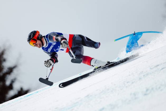 PARALYMPICS - Winter Paralympics Milano Cortina 2026 CORTINA D AMPEZZO,ITALY,09.MAR.26 - PARALYMPICS, ALPINE SKIING - Paralympic Winter games, Winterspiele,Spiele, Summer games Milano Cortina 2026, Super G, men. Image shows Thomas Grochar (AUT).  GEPAxpictures xMaticxKlansek