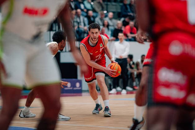 BB 2BL SBB Baskets BBC Bayreuth Kevin Wohlrath SBB Baskets during the 2025 2026 season in the 2 Barmer Basketball Bundesliga Pro A on matchday 26 between SBB Baskets and BBC Bayreuth at the Wolfgang Lakenmacher Halle on March 9, 2026 in Magdeburg, Sachsen Anhalt, Germany