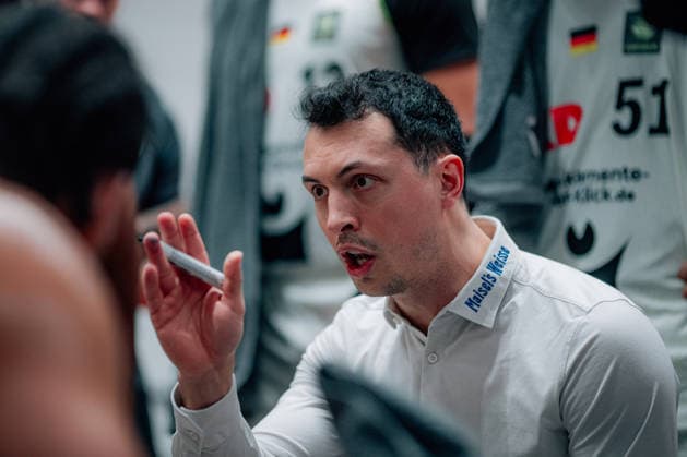 BB 2BL SBB Baskets BBC Bayreuth Lukas Hofer BBC Bayreuth during the 2025 2026 season in the 2 Barmer Basketball Bundesliga Pro A on matchday 26 between SBB Baskets and BBC Bayreuth at Wolfgang Lakenmacher Halle on March 9, 2026 in Magdeburg, Sachsen Anhalt, Germany