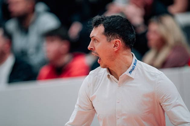 BB 2BL SBB Baskets BBC Bayreuth Lukas Hofer BBC Bayreuth during the 2025 2026 season in the 2 Barmer Basketball Bundesliga Pro A on matchday 26 between SBB Baskets and BBC Bayreuth at Wolfgang Lakenmacher Halle on March 9, 2026 in Magdeburg, Sachsen Anhalt, Germany