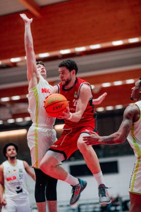 BB 2BL SBB Baskets BBC Bayreuth Kevin Wohlrath SBB Baskets during the 2025 2026 season in the 2 Barmer Basketball Bundesliga Pro A on matchday 26 between SBB Baskets and BBC Bayreuth at the Wolfgang Lakenmacher Halle on March 9, 2026 in Magdeburg, Sachsen Anhalt, Germany