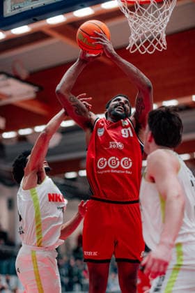 BB 2BL SBB Baskets BBC Bayreuth Michael Hughes II SBB Baskets during the 2025 2026 season in the 2 Barmer Basketball Bundesliga Pro A on matchday 26 between SBB Baskets and BBC Bayreuth at the Wolfgang Lakenmacher Halle on March 9, 2026 in Magdeburg, Sachsen Anhalt, Germany