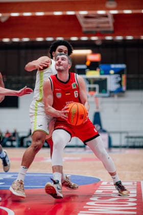 BB 2BL SBB Baskets BBC Bayreuth Martin Bogdanov SBB Baskets during the 2025 2026 season in the 2 Barmer Basketball Bundesliga Pro A on matchday 26 between SBB Baskets and BBC Bayreuth at the Wolfgang Lakenmacher Halle on March 9, 2026 in Magdeburg, Sachsen Anhalt, Germany