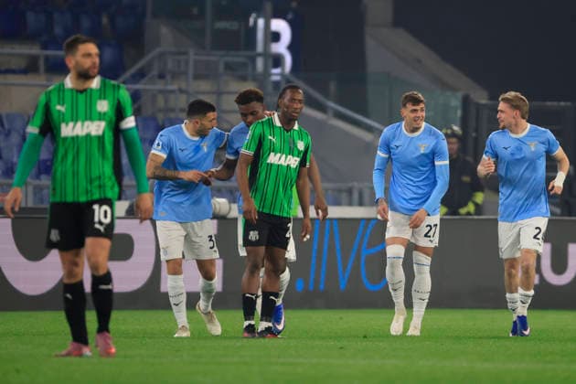 9th March 2026, Stadio Olimpico, Rome, Italy; Italian Serie A Football; Lazio versus Sassuolo; Daniel Maldini of SS Lazio celebrates after scoring goal in the 2nd minute for 1-0  EmanuelexPennacchio