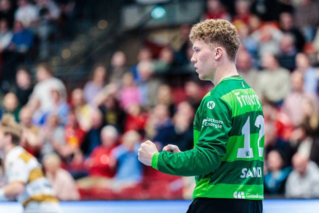 Oliver Sandin HC Elbflorenz 2006, 12 cheers GER, TuS N Luebbecke vs HC Elbflorenz 2006, Handball, 2 Bundesliga, Matchday 23, Season 2025 2026, 09 03 2026 GER, TuS N Luebbecke vs HC Elbflorenz 2006, Handball, 2 Bundesliga, Matchday 23, Season 2025 2026, 09 03 2026 Luebbecke Copyright: xEibner-Pressefoto JanxRollingerx EP_JSK