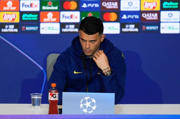March 9, 2026, Madrid, Madrid, Spain: Pedro Porro of Tottenham Hotspur attends his press conference, PK, Pressekonferenz ahead of their UEFA Champions League 2025 26 match against Atletico de Madrid at Riyadh Air Metropolitano on March 09, 2026, in Madrid, Spain. Tottenham Hotspur Press Conference - UEFA Champions League 2025 26  - ZUMAa181 20260309_zaa_a181_124 Copyright: xDennisxAgyemanx