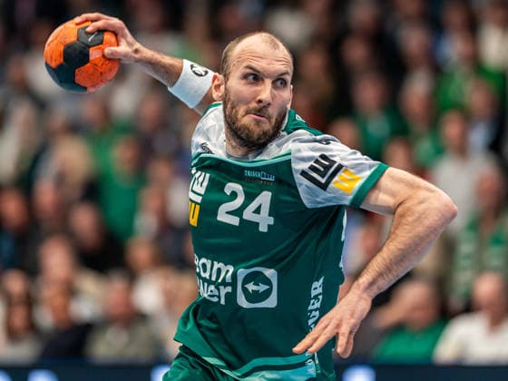 Marcel Schiller Frisch Auf Goeppingen, 24 on seven-meter penalty, Frisch Auf Goeppingen vs ThSV Eisenach, Handball, 1 Bundesliga, Men, 2025 2026 season, 09 03 2026, Frisch Auf Goeppingen vs ThSV Eisenach, Handball, 1 Bundesliga, Men, 2025 2026 season, 09 03 2026 Goeppingen Copyright: xEibner-Pressefoto MichaelxSchmidx EP_MST