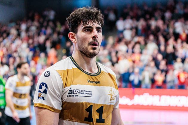 Doruk Pehlivan HC Elbflorenz 2006, 11 is disappointed sad after 34 31 defeat GER, TuS N Luebbecke vs HC Elbflorenz 2006, Handball, 2 Bundesliga, Matchday 23, Season 2025 2026, 09 03 2026 GER, TuS N Luebbecke vs HC Elbflorenz 2006, Handball, 2 Bundesliga, Matchday 23, Season 2025 2026, 09 03 2026 Luebbecke Copyright: xEibner-Pressefoto JanxRollingerx EP_JSK