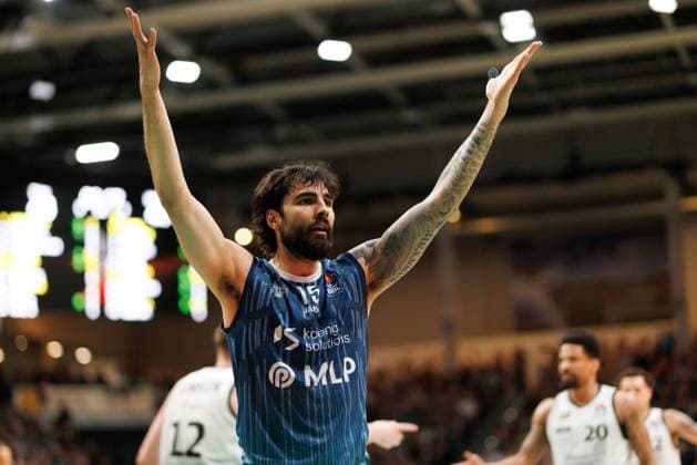 Marcel Kessen MLP Academics Heidelberg , Vet Concept Gladiators Trier vs MLP Academics Heidelberg, Basketball, easyCredit BBL, Matchday 23, Season 2025 2026, 09 03 2026 Vet Concept Gladiators Trier vs MLP Academics Heidelberg, Basketball, easyCredit BBL, Matchday 23, Season 2025 2026, 09 03 2026 Copyright: xEibner-Pressefoto AlexanderxNeisx EP_ANS