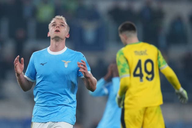 Lazio™s Gustav Isaksen during the Serie A EniLive soccer match between Lazio and Sassuolo at the Rome s Olympic stadium, Italy - Monday March 09, 2026 - Soccer ( Photo by Alfredo Falcone LaPresse )  Copyright: xAlfredoxFalcone LaPressex