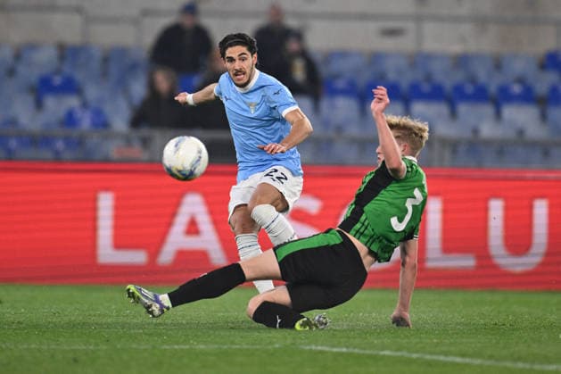 CALCIO - Serie A - SS Lazio vs US Sassuolo Matteo Cancellieri of S.S. Lazio and Josh Doig of U.S. Sassuolo are in action during the 28th matchday of the Serie A championship between S.S. Lazio and U.S. Sassuolo at the Olympic Stadium on March 9, 2026 in Rome, Italy. Rome Italy  Copyright: xIPAxSport ABACAx