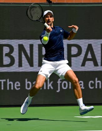 Tennis 2026: BNP Paribas Open MAR 09 March 09, 2026 Novak Djokovic (SRB) returns a shot against Aleksandar Kovacevic during their second round match at the BNP Paribas Open held at the Indian Wells Tennis Garden in Indian Wells, California. California. Mandatory Photo Credit : Charles Baus CSM (Credit Image: Â Charles Baus Cal Media) Indian Wells Ca United States of America EDITORIAL USE ONLY Copyright: xx ZUMA-20260309_zma_c04_122.jpg CharlesxBausx csmphotothree478906