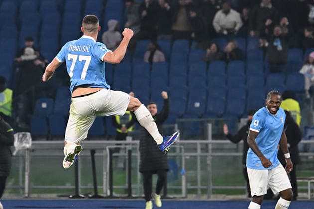 Soccer, serie A Enilive match, SS Lazio v Sassuolo Adam Marusic of SS Lazio celebrating score his goal during the serie A Enilive match between SS Lazio v Sassuolo at olimpico stadium in Rome,March 09th, 2026 Imago-Images Emmefoto Copyright: xImago-Images Emmefotox