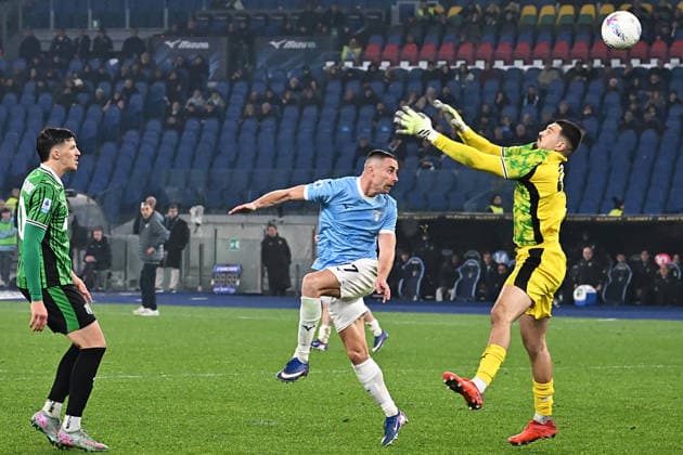 Soccer, serie A Enilive match, SS Lazio v Sassuolo Adam Marusic of SS Lazio score his goal during the serie A Enilive match between SS Lazio v Sassuolo at olimpico stadium in Rome,March 09th, 2026 Imago-Images Emmefoto Copyright: xImago-Images Emmefotox