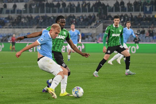 Gustav Isaksen of SS Lazio during the match of 28th day of the Serie A Championship between S.S.Lazio and U.S.Sassuolo at the Olimpico Stadium on Mar 9, 2026 in Rome, Italy. during SS Lazio vs US Sassuolo, Italian soccer Serie A match in Rome, Italy, March 09 2026  Copyright: xRobertoxRamaccia IPAxSportx xipa-agency.netx xx IPA_72642889 IPA_Agency_IPA72642889
