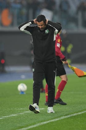 Fabio Grosso head coach of US Sassuolo during the match of 28th day of the Serie A Championship between S.S.Lazio and U.S.Sassuolo at the Olimpico Stadium on Mar 9, 2026 in Rome, Italy. during SS Lazio vs US Sassuolo, Italian soccer Serie A match in Rome, Italy, March 09 2026  Copyright: xRobertoxRamaccia IPAxSportx xipa-agency.netx xx IPA_72642950 IPA_Agency_IPA72642950