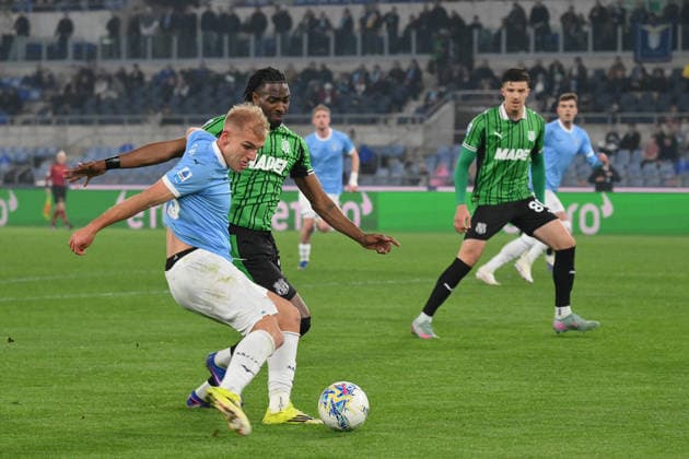 CALCIO - Serie A - SS Lazio vs US Sassuolo Gustav Isaksen of SS Lazio during the match of 28th day of the Serie A Championship between S.S.Lazio and U.S.Sassuolo at the Olimpico Stadium on Mar 9, 2026 in Rome, Italy. during SS Lazio vs US Sassuolo, Italian soccer Serie A match in Rome, Italy, March 09 2026 Rome Italy  Copyright: xIPAxSport ABACAx