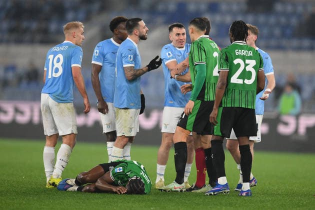 CALCIO - Serie A - SS Lazio vs US Sassuolo Lazio s Players during the match of 28th day of the Serie A Championship between S.S.Lazio and U.S.Sassuolo at the Olimpico Stadium on Mar 9, 2026 in Rome, Italy. during SS Lazio vs US Sassuolo, Italian soccer Serie A match in Rome, Italy, March 09 2026 Rome Italy  Copyright: xIPAxSport ABACAx