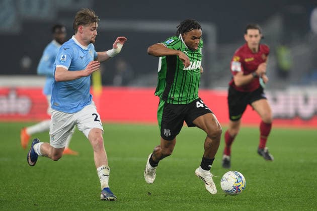CALCIO - Serie A - SS Lazio vs US Sassuolo Armand Lauriente of US Sassuolo during the match of 28th day of the Serie A Championship between S.S.Lazio and U.S.Sassuolo at the Olimpico Stadium on Mar 9, 2026 in Rome, Italy. during SS Lazio vs US Sassuolo, Italian soccer Serie A match in Rome, Italy, March 09 2026 Rome Italy  Copyright: xIPAxSport ABACAx