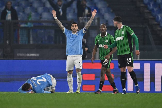 CALCIO - Serie A - SS Lazio vs US Sassuolo Mattia Zaccagni of S.S. Lazio is in action during the 28th matchday of the Serie A championship between S.S. Lazio and U.S. Sassuolo at the Olympic Stadium on March 9, 2026 in Rome, Italy. Rome Italy  Copyright: xIPAxSport ABACAx
