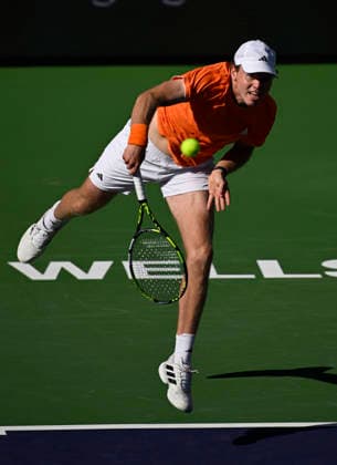 Tennis 2026: BNP Paribas Open MAR 09 March 09, 2026 Alex Michelsen serves against Taylor Fritz during their third round match at the BNP Paribas Open held at the Indian Wells Tennis Garden in Indian Wells, California. California. Mandatory Photo Credit : Charles Baus CSM (Credit Image: Â Charles Baus Cal Media) Indian Wells Ca United States of America EDITORIAL USE ONLY Copyright: xx ZUMA-20260309_zma_c04_197.jpg CharlesxBausx csmphotothree478985