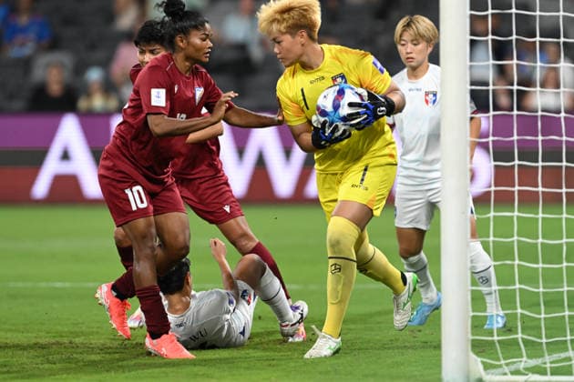 SOCCER ASIAN CUP INDIA TAIWAN, Goalkeeper Wang Yu-tin of Taiwan during the AFC Women™s Asian Cup Group C match between India and Taiwan at CommBank Stadium in Sydney, Tuesday, March 10, 2026. ( NO ARCHIVING, EDITORIAL USE ONLY SYDNEY NEW SOUTH WALES AUSTRALIA  Copyright: xDEANxLEWINSx 20260310158243762824