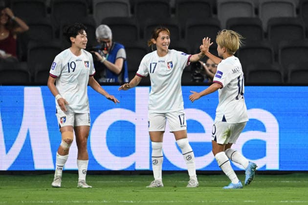 SOCCER ASIAN CUP INDIA TAIWAN, Su Yu-hsuan of Taiwan celebrates after scoring a goal during the AFC Women™s Asian Cup Group C match between India and Taiwan at CommBank Stadium in Sydney, Tuesday, March 10, 2026. ( NO ARCHIVING, EDITORIAL USE ONLY SYDNEY NEW SOUTH WALES AUSTRALIA  Copyright: xDEANxLEWINSx 20260310129568121110