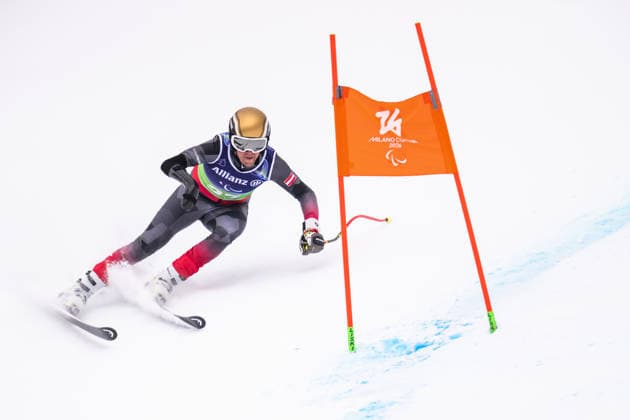 260310 Manuel Rachbauer of Austria competes in the men s combined Super-G para alpine skiing during day 4 of the Milano Cortina 2026 Winter Paralympic Games on March 10, 2026 in Cortina. Photo: Maxim Thore BILDBYRAN kod MT MT1017 alpint alpine skiing paralympic games paralympics paralympiska spel paralympiske leker vinter-paralympics winter paralympics milano cortina 2026 milano cortina 2026 winter paralympic games 4 bbeng kombination herr *** 260310 Manuel Rachbauer of Austria competes in the men s combined Super G para alpine skiing during day 4 of the Milano Cortina 2026 Winter Paralympic Games on March 10, 2026 in Cortina Photo Maxim Thore BILDBYRAN kod MT MT1017 alpint alpine skiing paralympic games paralympiska spel paralympiske leker vinter paralympics winter paralympics milano cortina 2026 milano cortina 2026 winter paralympic games 4 bbeng kombination herr  Copyright: MAXIMxTHORE BB260310MT006