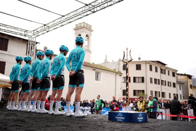 ardiani Csf 7 Saber team during the 206-kilometer Stage 2 of the Tirreno-Adriatico cycling race from Camaiore to San Gimignano - Italy - Tuesday, March 10, 2026. - cycling .  Copyright: xMassimoxPaolone LaPressex
