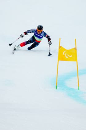 PARALYMPICS - Winter Paralympics Milano Cortina 2026 CORTINA D AMPEZZO,ITALY,10.MAR.26 - PARALYMPICS, ALPINE SKIING - Paralympic Winter games, Winterspiele,Spiele, Summer games Milano Cortina 2026, Super Combined, men. Image shows Thomas Grochar (AUT).  GEPAxpictures xMaticxKlansek