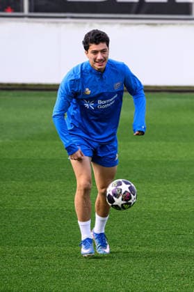 LEVERKUSEN, GERMANY - 10 MARCH, 2026: Ibrahim Maza - Practice. The match of UEFA Champions League Bayer Leverkusen vs Arsenal London at BayArena.  Copyright: xVitaliixKliuievx