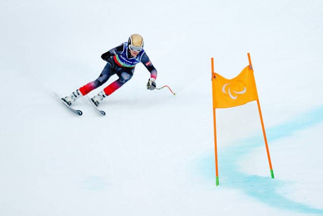 PARALYMPICS - Winter Paralympics Milano Cortina 2026 CORTINA D AMPEZZO,ITALY,10.MAR.26 - PARALYMPICS, ALPINE SKIING - Paralympic Winter games, Winterspiele,Spiele, Summer games Milano Cortina 2026, Super Combined, men. Image shows Manuel Rachbauer (AUT).  GEPAxpictures xMaticxKlansek