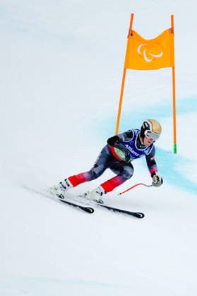 PARALYMPICS - Winter Paralympics Milano Cortina 2026 CORTINA D AMPEZZO,ITALY,10.MAR.26 - PARALYMPICS, ALPINE SKIING - Paralympic Winter games, Winterspiele,Spiele, Summer games Milano Cortina 2026, Super Combined, men. Image shows Manuel Rachbauer (AUT).  GEPAxpictures xMaticxKlansek
