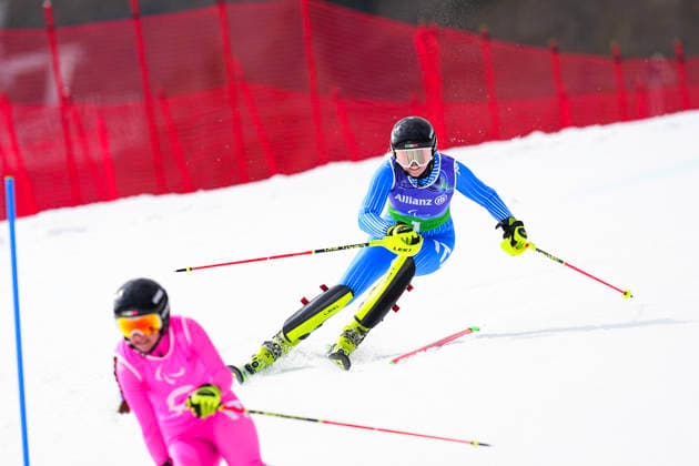 CORTINA, ITALIEN 20260310 Italiens Martina Vozza under damernas alpina kombination i Paralympics pa Tofane Alpine Skiing Centre i Cortina, Italien. Guide Ylenia Sabibussi. *** Bilden ingar i SPORTPAKET. För övriga BETALBILD *** CORTINA ITALIEN x10050x *** CORTINA, ITALY 20260310 Italys Martina Vozza during the womens alpine combined at the Paralympics at the Tofane Alpine Skiing Centre in Cortina, Italy Guide Ylenia Sabibussi Picture in SPORT PACKAGE For others PAY PICTURE CORTINA ITALY x10050x  Copyright: xMagnusxLejhall ParasportxSverigex TTx PARALYMPICS 2026 ALPIN KOMBINATION