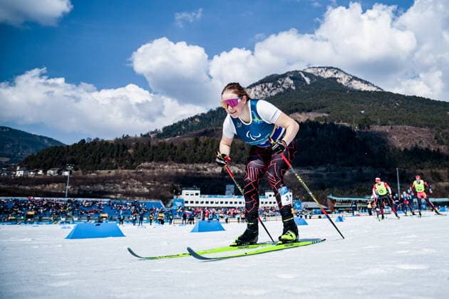 ITALY, TESERO - MARCH 10, 2026: Linn Kazmaier of Germany competes in a women s para cross-country skiing classic vision impaired sprint semifinal at Tesero Cross-Country Stadium during the 2026 Winter Paralympic Games 2026 Winter Paralympics: Para Cross-Country Skiing  - ZUMAt113 20260310_zaa_t113_130 Copyright: xMikhailxTereshchenkox