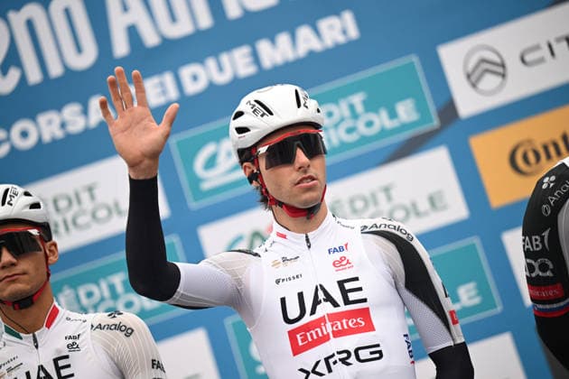 10-03-2026 Tirreno - Adriatico; Tappa 02 Camaiore - San Gimignano; 2026, Uae Emirates - Xrg; Christen, Jan; Camaiore; 