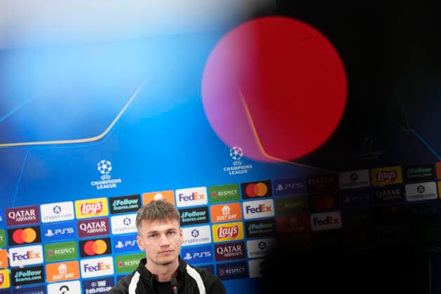 Football, press conference with Bodo Glimt Bodo, Norway 20260310 Bodo Glimt s coach Kjetil Knutsen and Odin Bjortuft during a press conference with Bodo Glimt at Aspmyra stadium before the Champions League football match against Sporting Photo Fredrik Varfjell NTB Bodo Norway EDITORIAL USE ONLY RESTRICTED USE FOR BETTING COMPANIES  Copyright: xFredrikxVarfjellx xNTBx