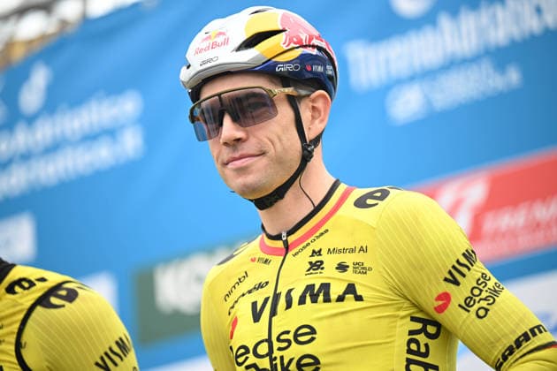 10-03-2026 Tirreno - Adriatico; Tappa 02 Camaiore - San Gimignano; 2026, Visma - Lease A Bike; Van Aert, Wout; Camaiore; 