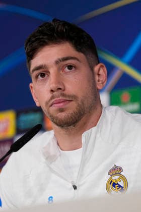 March 10, 2026, Valdebebas, Madrid, Spain: Federico Valverde attends his press conference, PK, Pressekonferenz during the training day of Real Madrid ahead the UEFA Champions League 2025 26, Round of 16 first leg, football match against Manchester City at Ciudad Deportiva Real Madrid on March 10, 2026, in Valdebebas, Madrid, Spain. Real Madrid Training And Press Conference - UEFA Champions League 2025 26 Round Of 16 First Leg - ZUMAa181 20260310_zaa_a181_018 Copyright: xOscarxJ.xBarrosox
